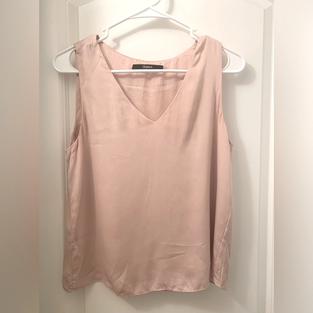 Quince Washable Stretch Silk Tank Size XS